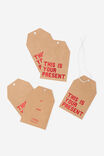 THIS IS YOUR PRESENT CRAFT & RED