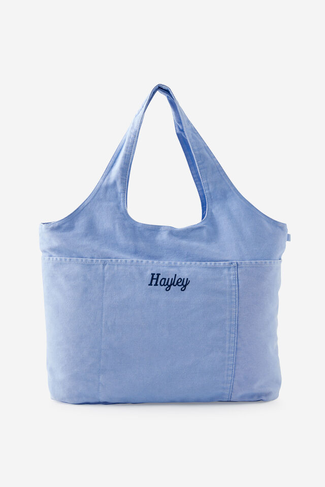 Personalised Loft Wellness Tote, BLUE SKIES