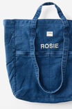 Personalised Wellness Tote Bag, BLUE DENIM 2.0 - example image 2