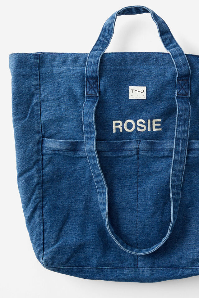 Personalised Wellness Tote Bag, BLUE DENIM 2.0