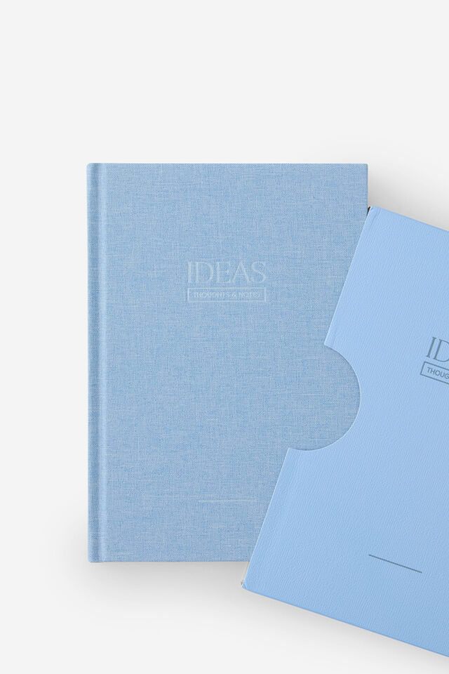 Loft A5 Plain Notebook, Denim Blue Journal