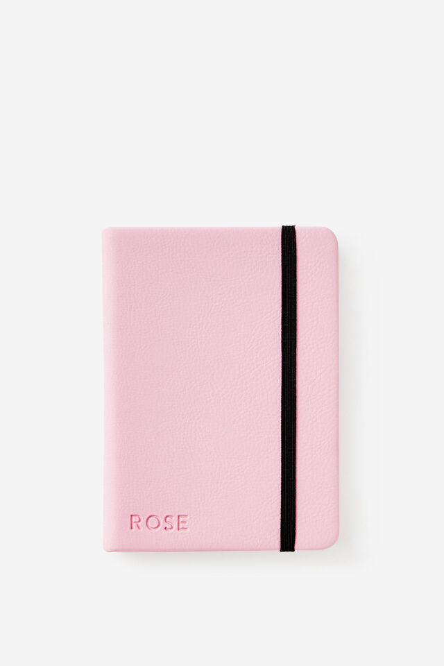 Personalised A6 Buffalo Journal, BLOSSOM PINK