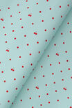 BLUE WITH CHERRY POLKA
