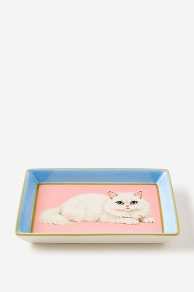 Retro Trinket Tray, PERSIAN CAT