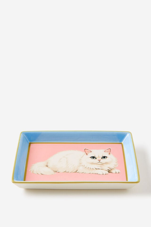 Retro Trinket Tray, PERSIAN CAT