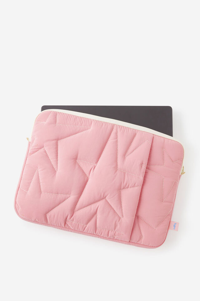 Mode 14 Inch Laptop Case, STRAWBERRY MILK STAR/ QUILTED
