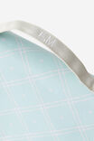 Personalised Mode Lunch Bag, MINTY GRID - example image 5