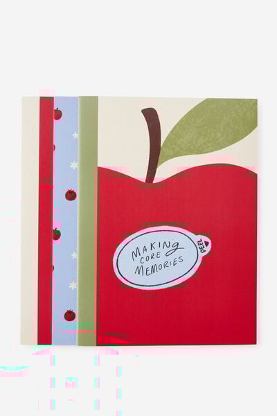 A4 3 Pack Lined Notebooks, APPLES RED GUIDE