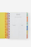 2027 A5 Weekly Bright Days Diary, WASABI/LIMONCELLO SPLICE - example image 2