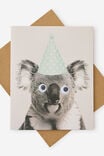 KOALA PARTY HAT GOOGLY EYES
