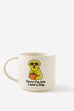 Everyday Mug, SORRY I M LATE CARTOON DOG - alternate image 2