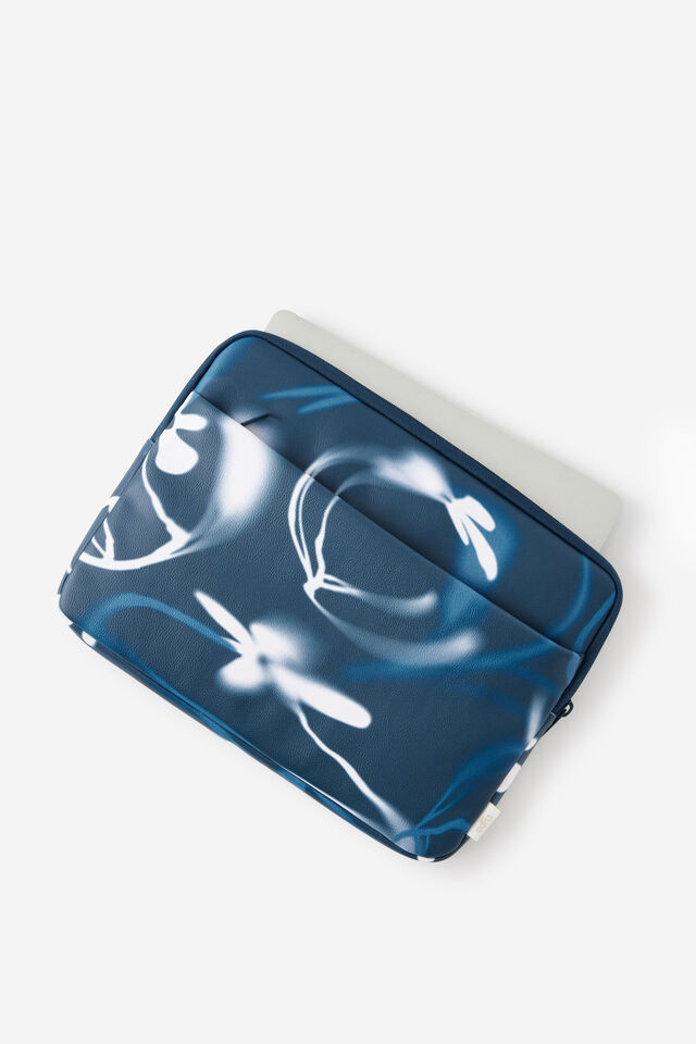 Pro 14 Inch Laptop Case, GRADIENT FLOWER/ BLUE