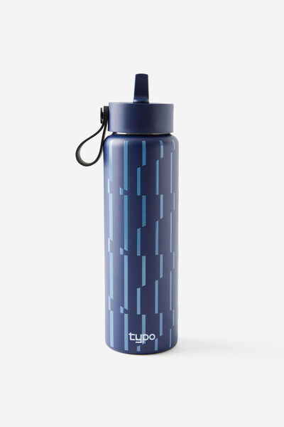 On The Move 500Ml Sipper Top, ZIG ZAG NAVY