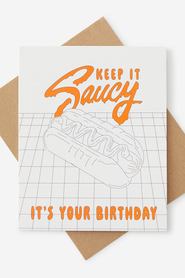 Nice Birthday Card, KEEP IT SAUCY