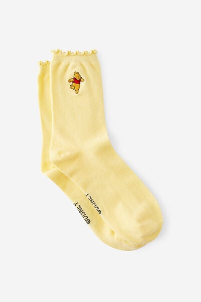 Mid Crew Socks, LCN DIS WINNIE THE POOH