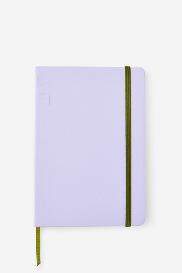A5 Hard Lined Notetaker Notebook, ORCHID