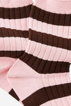 Mid Crew Socks, GEINIE STRIPE PINK - alternate image 3