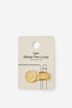 Metal Pen Loop, SUN GOLD - example image 2
