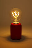 Shaped Filament Bulb Lamp, HOT SAUCE HEART - example image 2