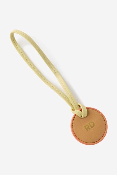 Personalised Iconic Personal Tag, CIRCLE GELATO TAN