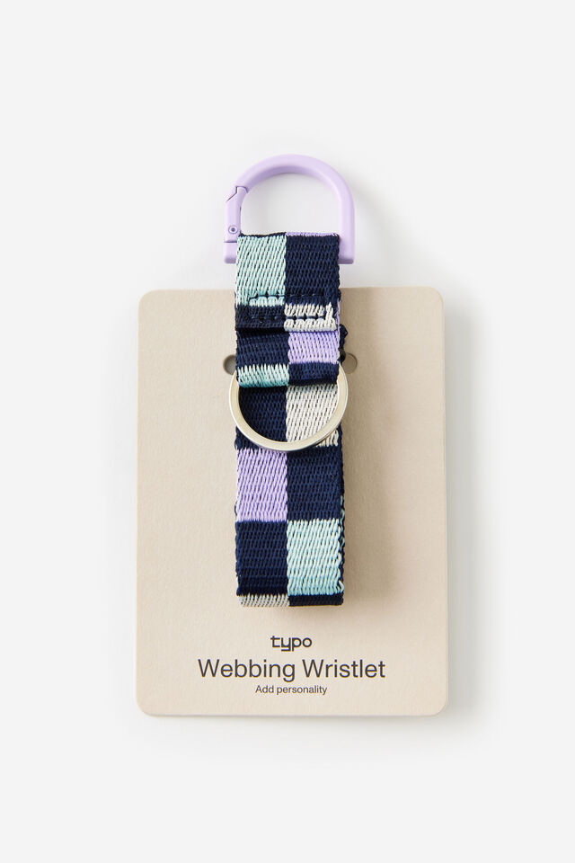 Webbing Wristlet, DEEP SPACE COLOUR BLOCK