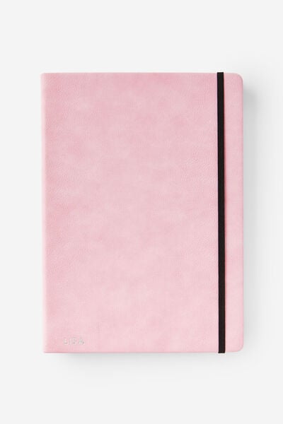 A4 Personalised Buffalo Journal, BLOSSOM PINK