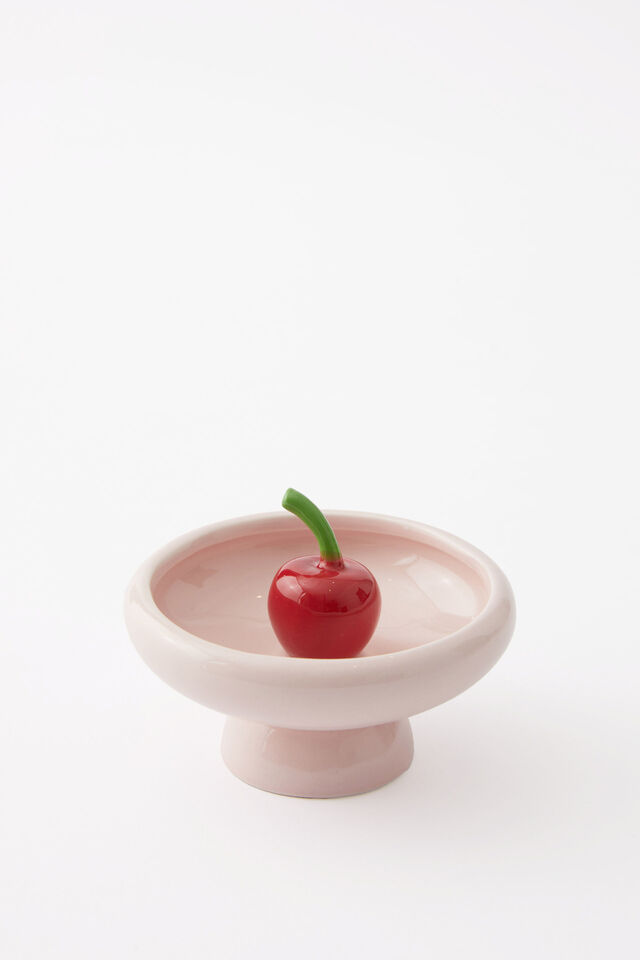 Premium Shaped Trinket Tray, CHERRY BOWL