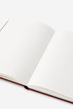 Personalised Metro A5 Hard Lined Notebook, Cabernet - alternate image 3