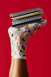 Mid Crew Socks, MUSHROOMS YDG - example image 2