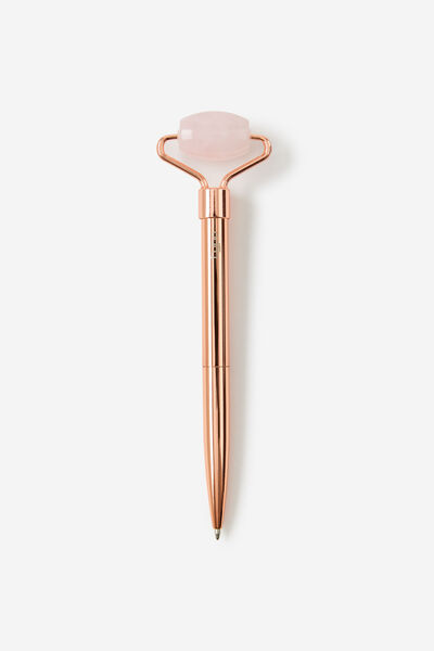 Roller Ballpoint Pen, ROSE QUARTZ