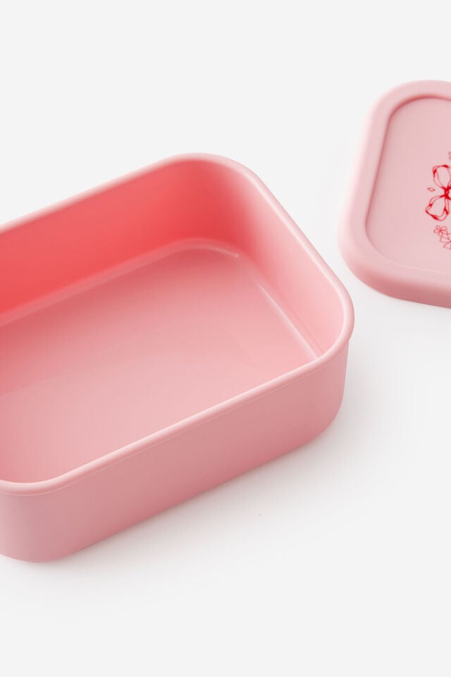 Fill Me Up Silicone Container 1.3L, VINTAGE LACE / STRAWBERRY MILK