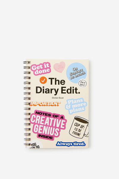 Stick It Sticker Book, THE DIARY EDIT