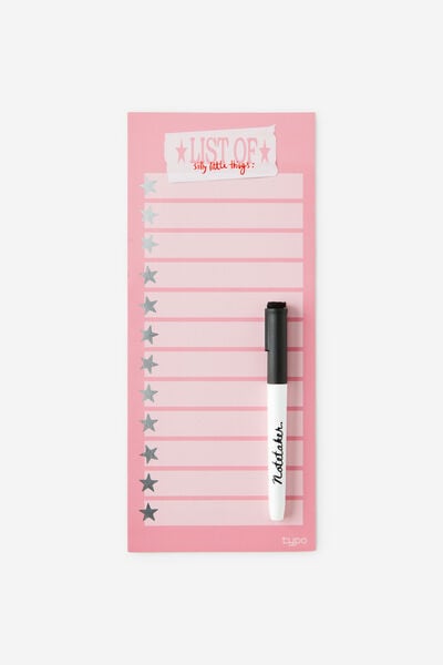 Magnetic Memo Lists, LIST OF