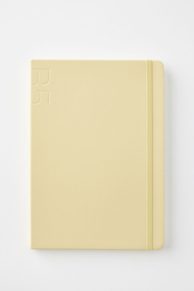 B5 Hard Cover Lined Notebook, LIMONCELLO