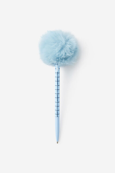 Pom Pom Pen, BLUE SKIES DEEP BLUE GRID