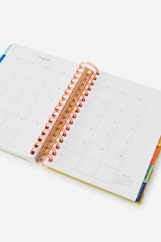 2027 A5 Weekly Bright Days Diary, WASABI/LIMONCELLO SPLICE