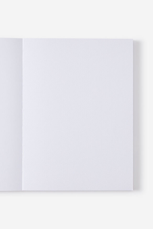 A4 Stitch Bound Watercolour Book, GREY AZURE