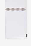 Personalised A4 Spiral Sketch Book, BLACK - alternate image 2