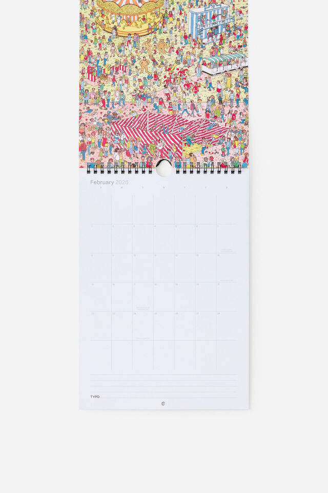 2026 Get A Date Wall Calendar, LCN UNI WHERE S WALLY