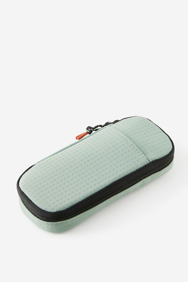 Slim Pencil Case, TYPO GREEN