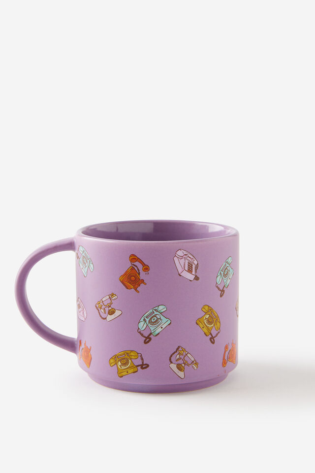 Everyday Mug, RETRO TELEPHONE YARDAGE