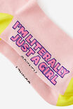 Lizzie McGuire Mid Crew Socks, LCN DIS LIZZIE MCGUIRE - example image 3