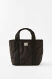 Campus Lunch Tote, BLACK / QUILTED - alternate image 1