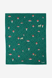 Personalised Patterned Throw, MUSHROOM AND DEERS - alternate image 3