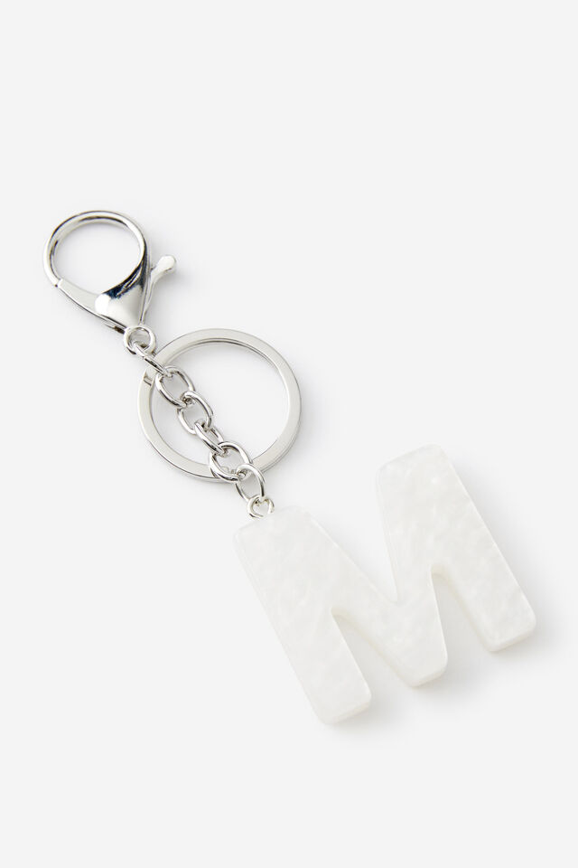 Alpha Keyrings, M / MOTHER OF PEARL