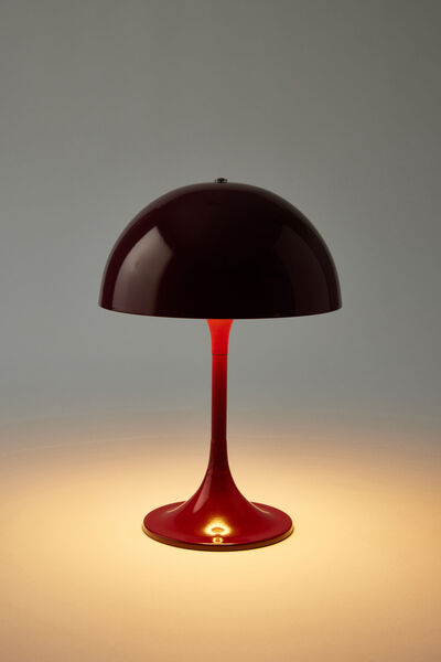 Solid Mushroom Lamp, CABERNET
