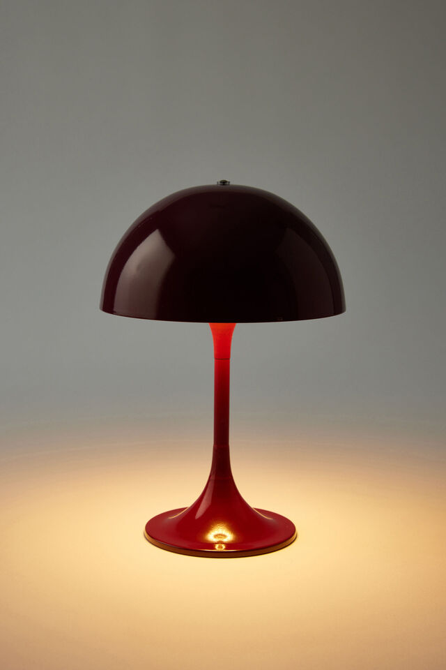 Solid Mushroom Lamp, CABERNET