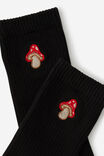 Socks, MUSHROOM EMB - alternate image 2