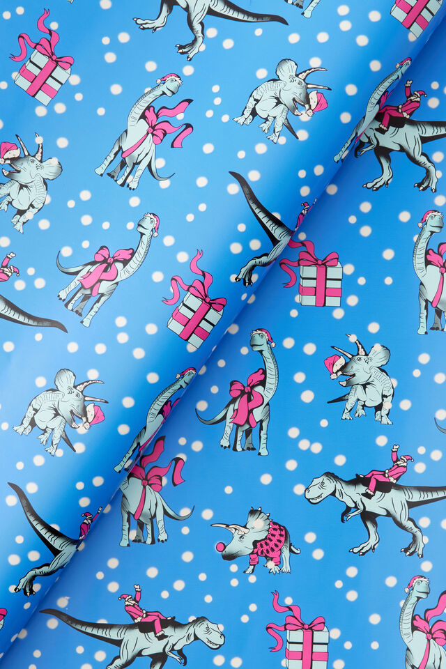 Christmas Wrapping Paper Roll, DINO XMAS