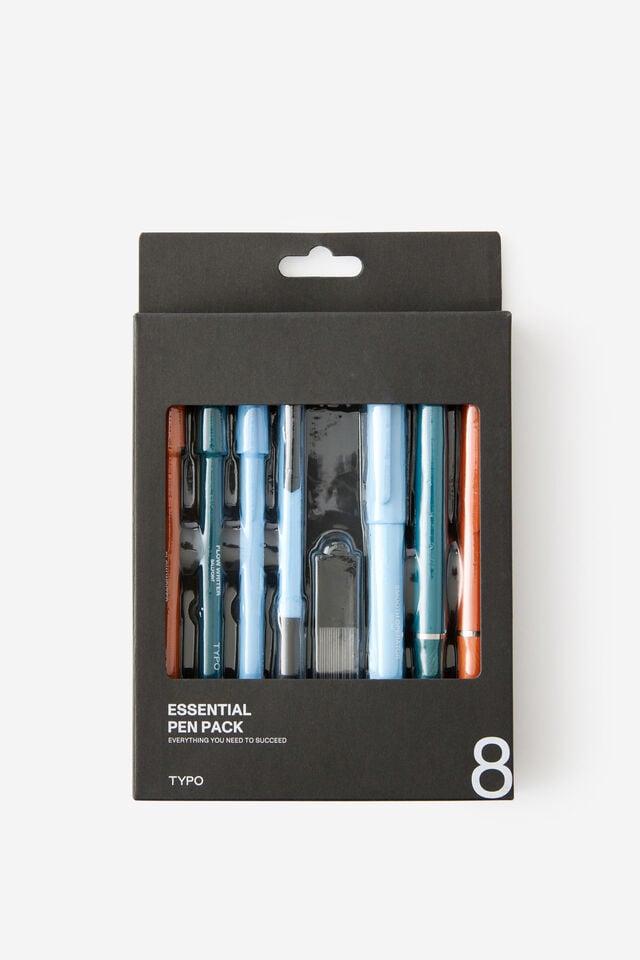 Essential Pen Pack, BLUE SKIES ORANGE